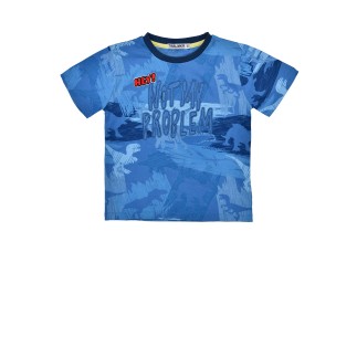T-Shirt halbarm ´Not my Problem´ dino blue