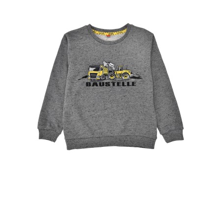 Sweatshirt ´Baustelle´ anthra-melange
