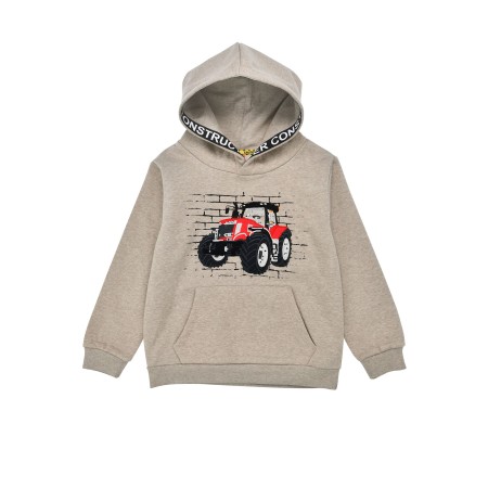 Sweatshirt ´ich fahr Traktor´ beige-melange
