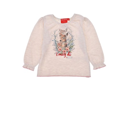 T-Shirt langarm ´Bambi´ beige-melange