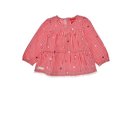 Trachten Karobluse check red/white