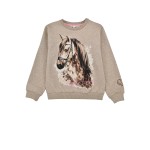 Sweatshirt ´Pferd´ beige-melange