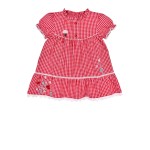 Trachtenkleid check red/rose