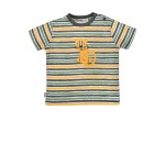 T-Shirt halbarm geringelt ´Tiger´ stripe jungle/anthra