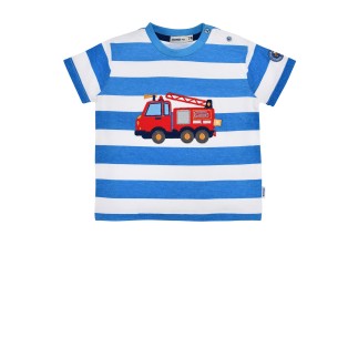 T-Shirt halbarm geringelt ´Feuerwehr´ stripe blue/white