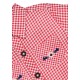 Trachtenhemd kariert check red/white
