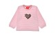 T-Shirt langarm geringelt ´Herzilein´ stripe old rose/white