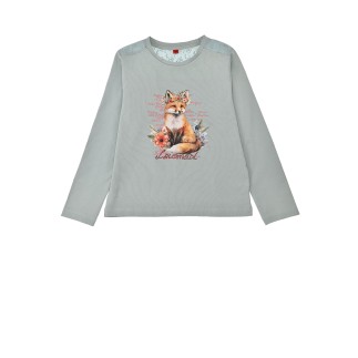 T-Shirt langarm ´Fuchs´ mint