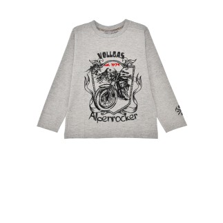 T-Shirt langarm ´Alpenrocker´ grey-melange