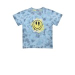 T-Shirt halbarm ´Always Smile´ batik blue