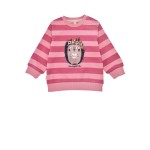 Sweatshirt geringelt ´Igel´ stripe berry/rose
