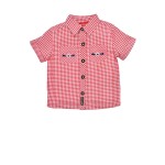 Trachtenhemd kariert check red/white