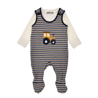 Strampler geringelt ´Traktor´ stripe multicolor