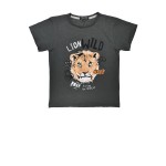 T-Shirt halbarm ´Wild Lion´ anthra