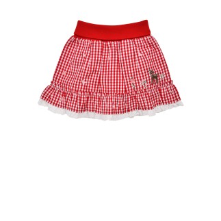 Trachtenrock kariert check red/white